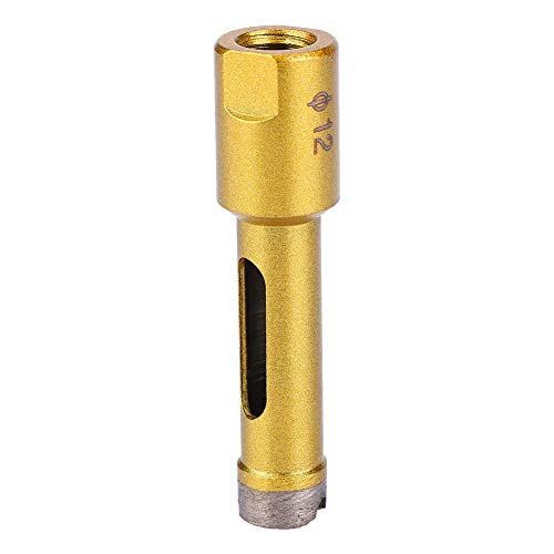 Winkelschleifer Diamantloch Sägeöffner lebiger M10 Innengewinde Bohrer für Marmorfliesenstein Jade 12mm 14mm 16mm optional (Sintered angle grinder hole opener 12mm) von Starrypxl