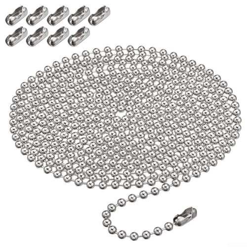 10-teiliges Metallverbinder-Set mit Edelstahlkette für Jalousien-Vorhänge (Ketten- und Schnallenset) von Startbuymore