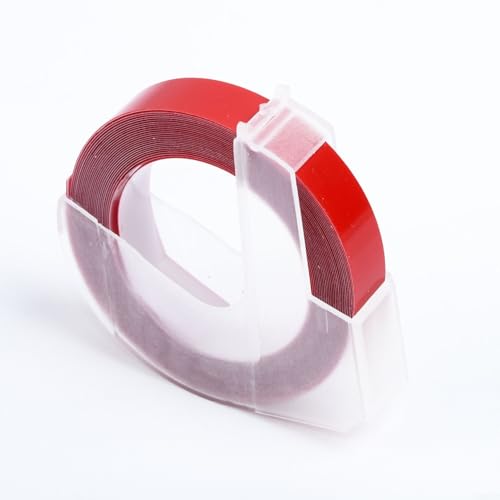 Mehrfarbiges Ersatz-Klebeband, 9 mm x 3 m, kompatibel mit und für Motex, großartiger Ersatz (1 Set (rot) von Startbuymore