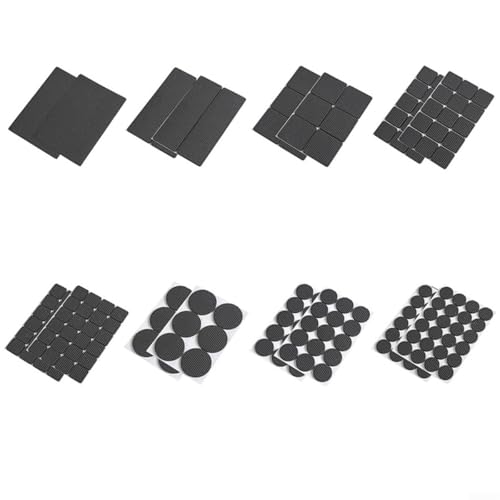 Rutschfeste EVA-Pads für Möbelbeine, Filzkissen für Tische, Stühle und Haushaltsgegenstände (12 Quadrate) von Startbuymore