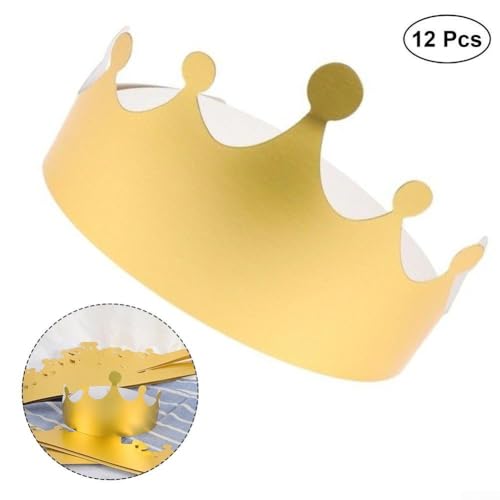 Startbuymore Partyzubehör Papierkronenhüte für Hochzeiten, Geburtstage und mehr, 12 Stück Startbuymore Partyzubehör Papierkronenhüte für Hochzeiten, Geburtstage und mehr, 12 Stück von Startbuymore