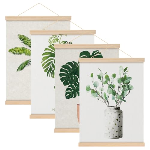 4 Stück Posterleiste 30 cm, Natürliches Holz N52 Magnetisch Posterschiene, A3 Poster Aufhängen, Bilderrahmen Leiste, Bilderleiste Posterhänger für Poster, Bilderrahmen Kunstwerk, Fotos, Drucke 4 Stück Posterleiste 30 cm, Natürliches Holz N52 Magnetisch Posterschiene, A3 Poster Aufhängen, Bilderrahmen Leiste, Bilderleiste Posterhänger für Poster, Bilderrahmen Kunstwerk, Fotos, Drucke von Starvortex