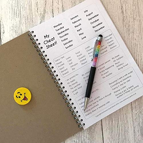 Stationery Geek My Feelings Tagebuch – Kinder – A4 – Legasthenie-freundliche Ausgabe von Stationery Geek