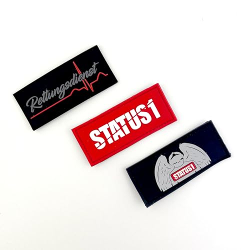 Rettungsdienst PVC Klett Patch Set | Klett Klettbänder | Patch für Rucksäcke, Hut, Jacke, Tasche Rettungsdienst PVC Klett Patch Set | Klett Klettbänder | Patch für Rucksäcke, Hut, Jacke, Tasche von Status1