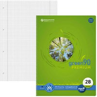 Ursus Collegeblock green PREMIUM Lineatur 28 kariert DIN A4 Innen- und Außenrand von Ursus