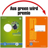 Staufen® Schulheft green Lineatur 22 kariert DIN A4 ohne Rand, 16 Blatt von Staufen®