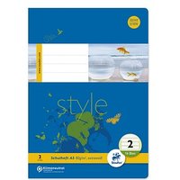Staufen® Schulhefte Style Lineatur 2 liniert DIN A5 ohne Rand, 16 Blatt von Staufen®