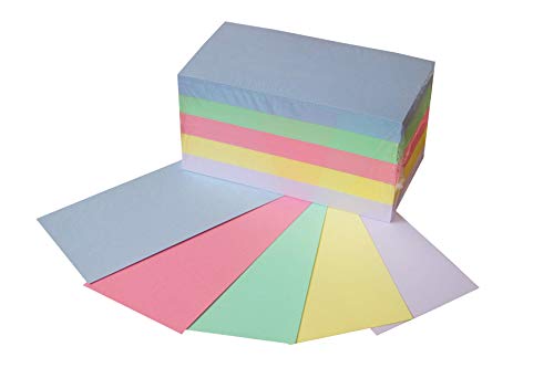 500 Moderationskarten Rechteck 10x20cm sortiert 180 g/qm L 500 Moderationskarten Rechteck 10x20cm sortiert 180 g/qm L von Staufen
