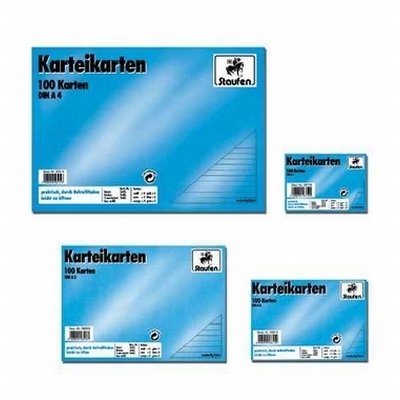 Karteikarte A4 liniert 7mm orange Karteikarte A4 liniert 7mm orange von Staufen