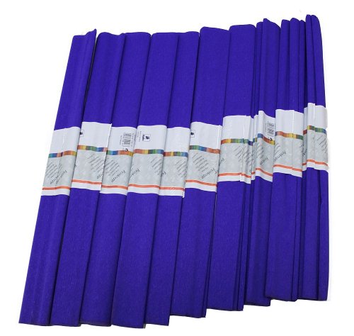 Staufen 617148 - Krepppapier 10 Rollen 50 x 250 cm saphir - blau von Idena