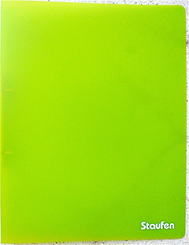 Staufen 947.. Ringbuch A4 PP 2 Ring 17mm gute Qualität color:, Color:kiwi-grün von Staufen