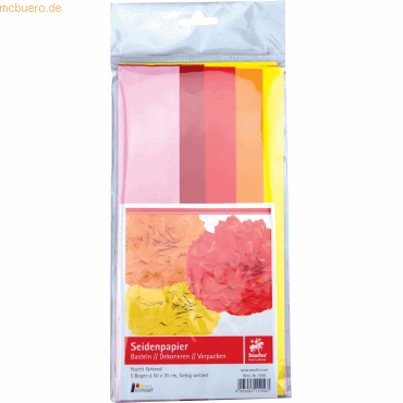 10 x Staufen Seidenpapier 20g/qm 50x70cm VE=5 Bogen rot sortiert 10 x Staufen Seidenpapier 20g/qm 50x70cm VE=5 Bogen rot sortiert von Staufen