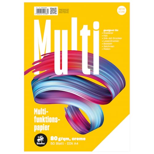 Staufen Style Multifunktions Papier, DIN A4, 80 g/m², Farbe creme - 2 Pack mit je 50 Blatt Staufen Style Multifunktions Papier, DIN A4, 80 g/m², Farbe creme - 2 Pack mit je 50 Blatt von Staufen