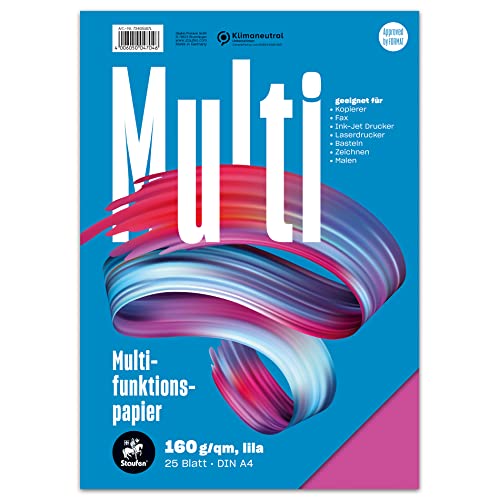 Staufen Style Multifunktionspapier - DIN A4, 25 Blatt, Farbe: lila, 160g/m² Qualitätspapier, 1 Stück von Staufen
