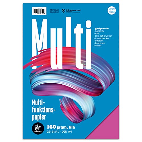 Staufen Style Multifunktionspapier - DIN A4, 25 Blatt, Farbe: lila, 160g/m² Qualitätspapier, 1 Stück Staufen Style Multifunktionspapier - DIN A4, 25 Blatt, Farbe: lila, 160g/m² Qualitätspapier, 1 Stück von Staufen
