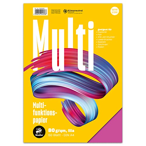 Staufen Style Multifunktionspapier - DIN A4, 50 Blatt, Farbe: lila, 80g/m² Qualitätspapier, 1 Stück Staufen Style Multifunktionspapier - DIN A4, 50 Blatt, Farbe: lila, 80g/m² Qualitätspapier, 1 Stück von Staufen