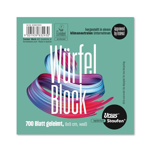 Staufen Style Notizzettel - 700 Blatt geleimt, 80 g/m², weiß, Zettelbox Nachfüllpack Staufen Style Notizzettel - 700 Blatt geleimt, 80 g/m², weiß, Zettelbox Nachfüllpack von Staufen
