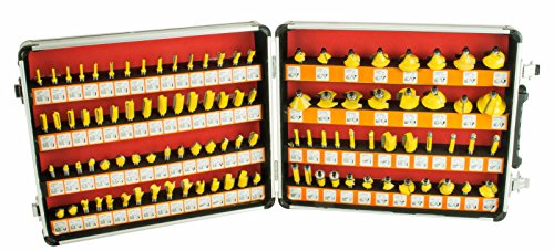 Steel Dragon Tools 100-teiliges Wolframcarbid-Fräser-Set, 6,35 mm (1/4 Zoll) Schaft, Gerade & Schwalbenschwanz Fräsen für Holz, Metall, Kunststoff & Mauerwerk von Steel Dragon Tools