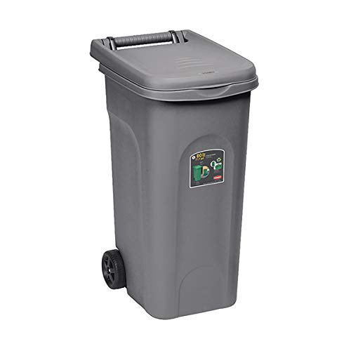 Abfalleimer Eco System 80 l S/Pedal grau Abfalleimer Eco System 80 l S/Pedal grau von Stefanplast