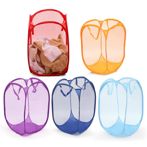 5Pcs Wäschekorb aus Netzstoff, Pop Up Wäschekörbe mit Griffen,Faltbarer Laundry Baskets Wäschetonne Wäschekorb für Kleidung Spielzeug Wäsche Organizer Aufbewahrungskorb 50 x 30 x 30 cm 5Pcs Wäschekorb aus Netzstoff, Pop Up Wäschekörbe mit Griffen,Faltbarer Laundry Baskets Wäschetonne Wäschekorb für Kleidung Spielzeug Wäsche Organizer Aufbewahrungskorb 50 x 30 x 30 cm von Steharlly