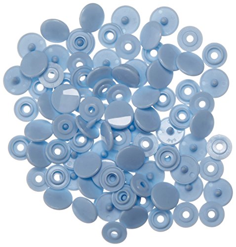 Steidl & Becker 30-202520 Snaps Druckknopf-Set, glänzend, Gr. T3, Durchmesser 10,7 mm, 25-er Pack, B20 hellblau von Steidl & Becker
