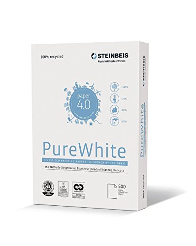 RCC-PAPIER PURE WHITE 90ER WEISSE A4 80G von Steinbeis