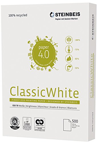STEINBEIS 5216 080 19 00 2 Kopierpapier Recyclingpapier weiß A3 STEINBEIS 5216 080 19 00 2 Kopierpapier Recyclingpapier weiß A3 von Steinbeis