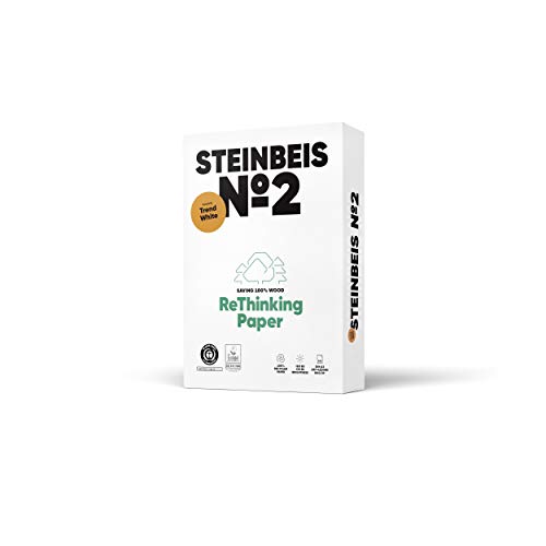 STEINBEIS Nr. 2 TRENDWHITE Reprografisches Papier, 100% recycelt, natürliche Farbe, 80 g, A3, blauer Engel mit 500 Blatt STEINBEIS Nr. 2 TRENDWHITE Reprografisches Papier, 100% recycelt, natürliche Farbe, 80 g, A3, blauer Engel mit 500 Blatt von Steinbeis