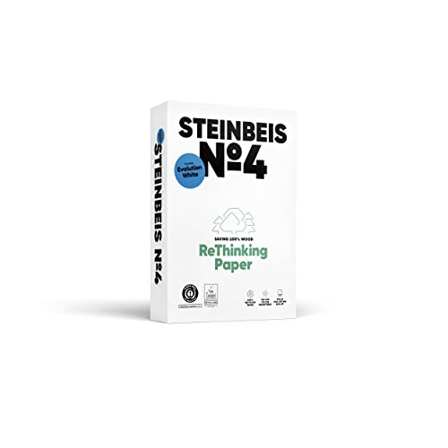 STEINBEIS No. 4 99900644 Universal Druckerpapier Kopierpapier DIN A4 80 g/m² 500 Blatt Weiß von Steinbeis