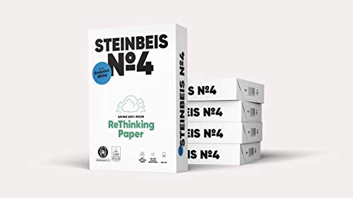 Steinbeis Kopierpapier No.4 Evolution White DIN A3 500 Blatt, 100% recycelt, chlorfrei gebleicht Steinbeis Kopierpapier No.4 Evolution White DIN A3 500 Blatt, 100% recycelt, chlorfrei gebleicht von Steinbeis