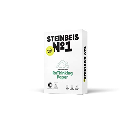 Steinbeis Nr. 1 ClassicWhite, Reprografisches Papier, 100% recycelt, natürliche Farbe, 80 g, A3, blauer Engel, 500 Blatt Steinbeis Nr. 1 ClassicWhite, Reprografisches Papier, 100% recycelt, natürliche Farbe, 80 g, A3, blauer Engel, 500 Blatt von Steinbeis