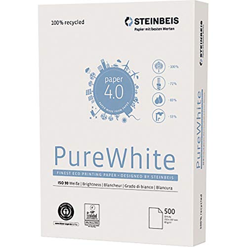 Steinbeis Pure White Kopierpapier DIN A3 80 g/m² Weiß 500 Blatt Steinbeis Pure White Kopierpapier DIN A3 80 g/m² Weiß 500 Blatt von Steinbeis