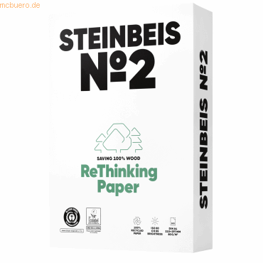 Steinbeis Steinbeis Kopierpapier No.2 K1501666080D gel. weiß 500 Blatt von Steinbeis