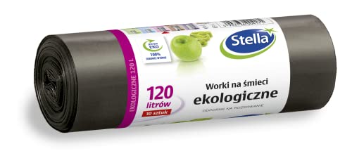 Stella 004171 Müllbeutel Eko 120 L | 10 Stück | Müllsack Mülltüte Abfallsäcke für Den Hausmüll Büro aus dicker LDPE-Regranulatfolie Farbe: Schwarz Stella 004171 Müllbeutel Eko 120 L | 10 Stück | Müllsack Mülltüte Abfallsäcke für Den Hausmüll Büro aus dicker LDPE-Regranulatfolie Farbe: Schwarz von Stella pack