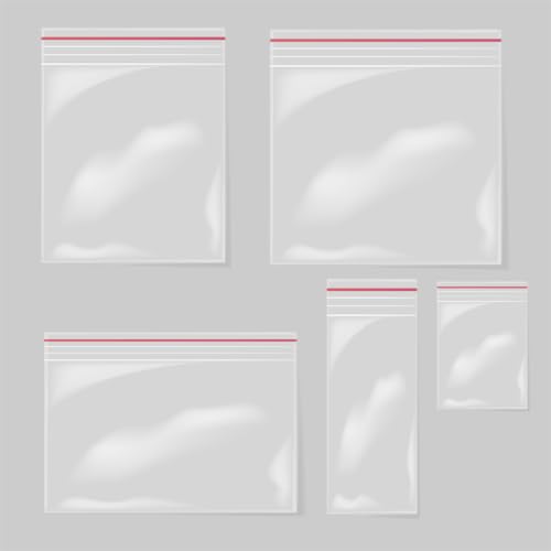 Großes Set: 100 Ziplock Beutel (25x30cm) - Lebensmittelechte LDPE Folienbeutel, wiederverschließbar, hygienisch für Gefrierfach, Haushaltsorganisation & Schmuckaufbewahrung. von Stella pack