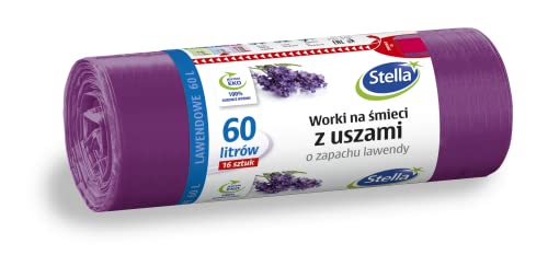 STELLA 023578 Müllbeutel mit Henkeln 60 l Stark | 16 Stück | Lavendelduft | Müllsack Mülltüte Abfallsäcke für Den Hausmüll Büro aus LDPE-Folie Hergestellt Farbe: Lavendel/Violette STELLA 023578 Müllbeutel mit Henkeln 60 l Stark | 16 Stück | Lavendelduft | Müllsack Mülltüte Abfallsäcke für Den Hausmüll Büro aus LDPE-Folie Hergestellt Farbe: Lavendel/Violette von Stella pack