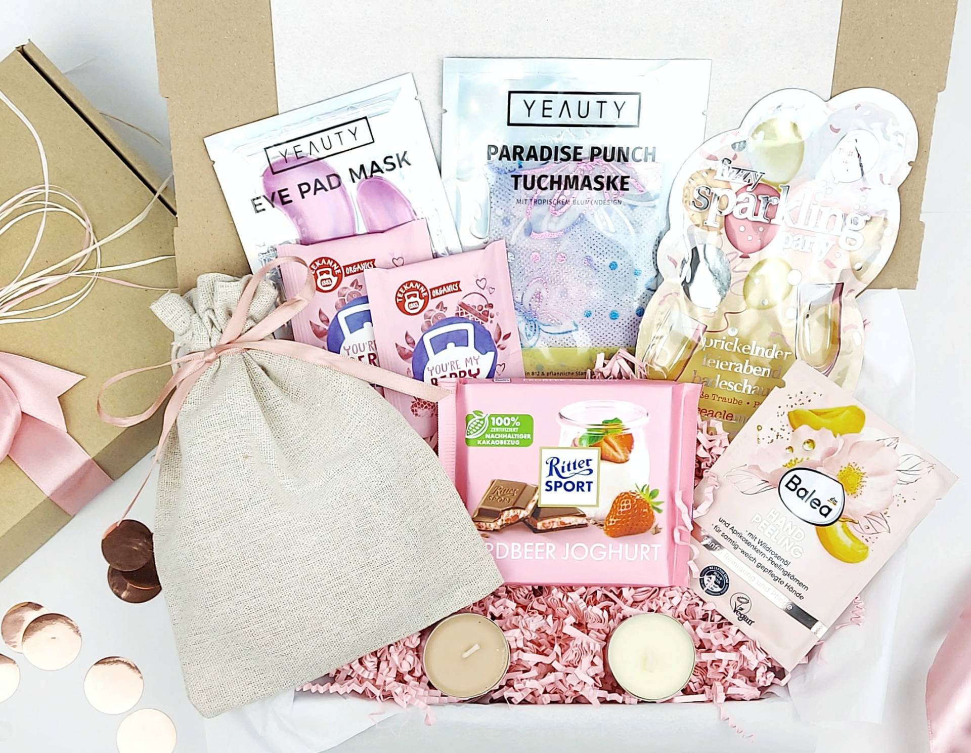 Geschenk Für Frauen, Geburtstagsgeschenk, Set, Kleine Auszeit, Wellness Box, Pflege Entspannungsbox, Personalisiert von StellaGeschenkbox
