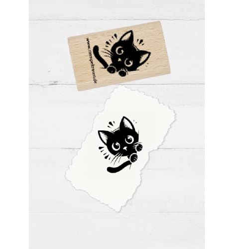 Motivstempel - Katze - Kätzchen - schwarze Katze - Tier - Basteln, Stempel Geschenk, DIY Stempel zum Basteln von Karten, Papier, Stoff, Holz, Dekoration Motivstempel - Katze - Kätzchen - schwarze Katze - Tier - Basteln, Stempel Geschenk, DIY Stempel zum Basteln von Karten, Papier, Stoff, Holz, Dekoration von Stempeltraum