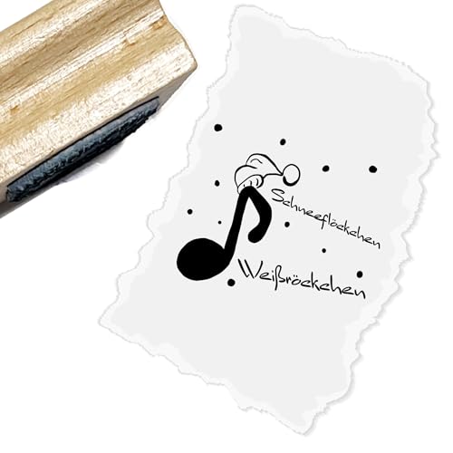 Motivstempel - Weihnachten - Schneeflöckchen Weißröckchen mit Notenschlüssel Motivstempel - Weihnachten - Schneeflöckchen Weißröckchen mit Notenschlüssel von Stempeltraum