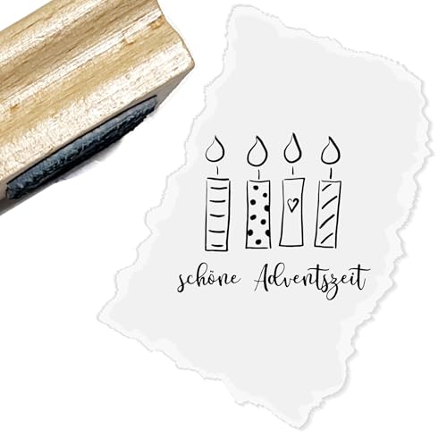 Motivstempel - Weihnachten - schöne Adventszeit mit 4 Kerzen Motivstempel - Weihnachten - schöne Adventszeit mit 4 Kerzen von Stempeltraum