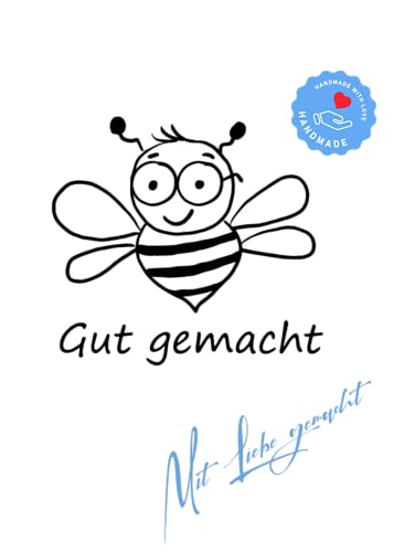 Stempel Lehrerstempel - Schule - Gut gemacht - Freudiges Bienchen mit Brille Stempel Lehrerstempel - Schule - Gut gemacht - Freudiges Bienchen mit Brille von Stempeltraum