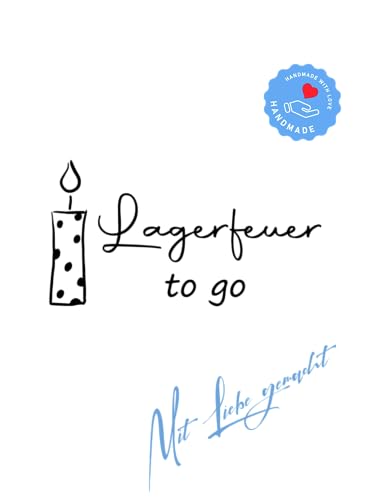 Stempel - Motivstempel - Lagerfeuer to go - Kerze von Stempeltraum