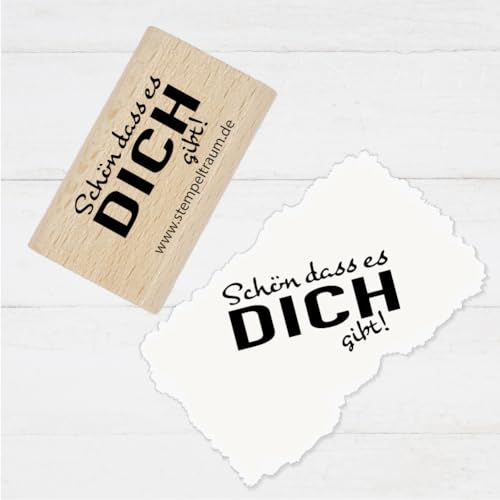 Textstempel - Schön dass es DICH gibt! -Stempel Geschenk - DIY Stempel zum Basteln von Karten, Papier, Stoffen, Holz, Dekoration Textstempel - Schön dass es DICH gibt! -Stempel Geschenk - DIY Stempel zum Basteln von Karten, Papier, Stoffen, Holz, Dekoration von Stempeltraum