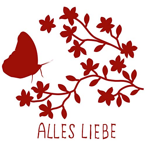 orig. Stemplino® Maxi Stempel XL ALLES LIEBE - Für Geschenke und Karten - hochwertiger Holzstempel 78x46 mm rund - auch schön als Geschenk von Stemplino