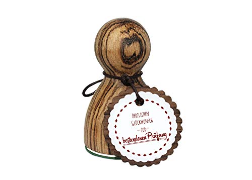orig. Stemplino® Maxistempel Stempel L - Herzlichen Glückwunsch zur bestandenen Prüfung - hochwertiger Holzstempel Motivstempel Holz von Stemplino