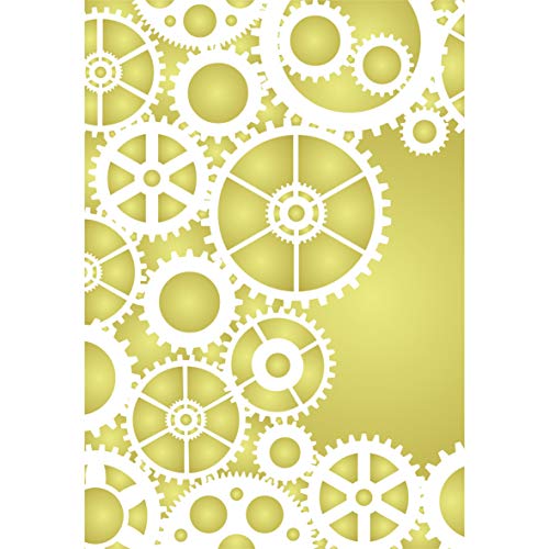 Gears Layering Schablone 11,43 x 16,51 cm – Stencil Company Original Steampunk Schablone Maske verwendet um Textur, Design und Akzente zu gemischten Medien Hintergründen hinzuzufügen Gears Layering Schablone 11,43 x 16,51 cm – Stencil Company Original Steampunk Schablone Maske verwendet um Textur, Design und Akzente zu gemischten Medien Hintergründen hinzuzufügen von Stencil Company