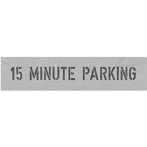 Stencil Stop 15-Minuten-Park-Schablone – wiederverwendbar für DIY-Projekte, Malen, Zeichnen, Basteln – 14 mm Mylar-Kunststoff (22,9 x 2,4 cm) von Stencil Stop
