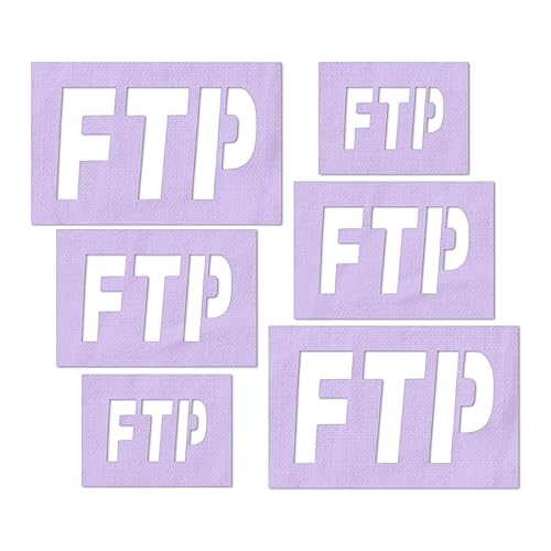 Stencil Stop FTP-Schablone – wiederverwendbar für DIY-Projekte, Malen, Zeichnen, Basteln, 14 mm Mylar-Kunststoff (6 Stück (5,1 cm, 7,6 cm und 10,2 cm, je 2 Stück) von Stencil Stop