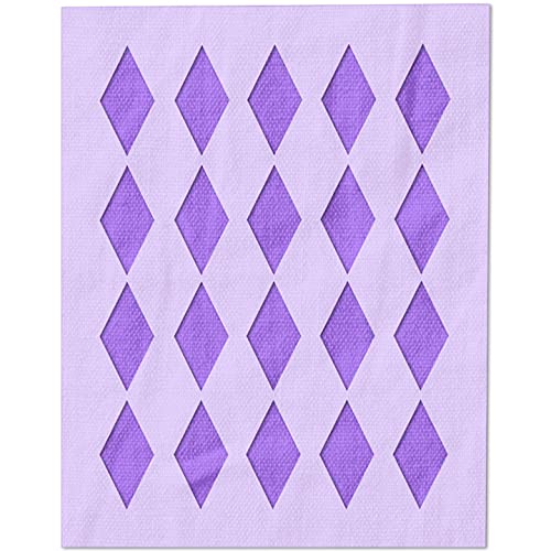 Stencil Stop Harlekin-Muster-Schablone, wiederverwendbar, für DIY-Projekte, Malen, Zeichnen, Basteln, 14 mm Mylar-Kunststoff (11,4 x 15,2 cm) von Stencil Stop