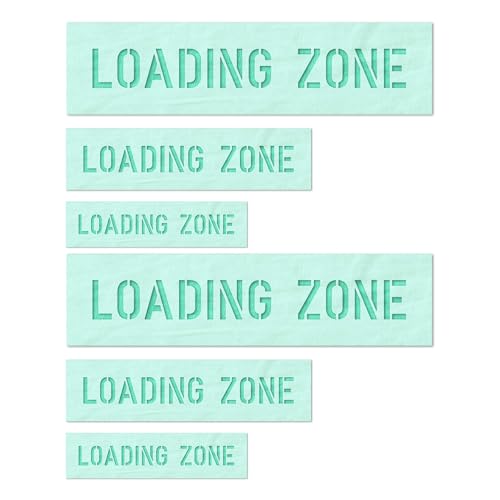 Stencil Stop Loading Zone Wiederverwendbare Schablone für Bastelprojekte, Malen, Zeichnen, Basteln, Mylar-Kunststoff, 14 mm, 5,1 cm, 7,6 cm und 10,2 cm, 2 Stück je 2 Stück Stencil Stop Loading Zone Wiederverwendbare Schablone für Bastelprojekte, Malen, Zeichnen, Basteln, Mylar-Kunststoff, 14 mm, 5,1 cm, 7,6 cm und 10,2 cm, 2 Stück je 2 Stück von Stencil Stop